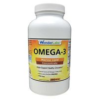 Omega-3 Marine Lipid Concentrate A Natural Source of Omega-3 Fatty Acids - 250 Softgels #3992