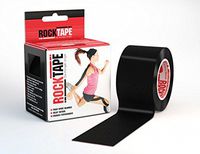 RockTape Original 2-Inch Water-Resistant Kinesiology Tape, 16.4-Foot Continuous Roll, Black