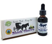 Black Cherry Flavored Amish Made Hemp Oil, 2500 mg Flavor You can Taste! (Black Cherry)