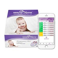 Easy@Home 40 Pregnancy (HCG) Urine Test Strips, FSA Eligible, Powered by Premom Ovulation Predictor iOS and Android APP, 40 HCG Tests