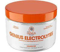 Genius Electrolyte Powder – Natural Hydration Booster | Endurance Supplement with Electrolytes (Potassium, Magnesium, Zinc) - Sugar Free, Vegan, Keto Friendly Energy - Orange Fizz (Drink Mix), 30 Sv