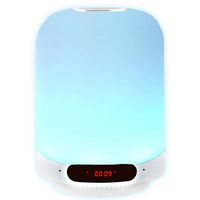 Speakers Bluetooth Wireless Smart Music Light Alarm Clocks for Bedroom RGB Color Changing Bluetooth Speaker Night Light USB Touch Dimmable Night Light for Kid (Bluetooth Spearkers Night Light, RGBW)