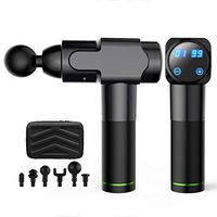 Coyan Touch Screen Fascia Muscle Massager Wireless Handheld Muscle Massager Electric Massager with 6 Massage Heads Relaxation Instrument