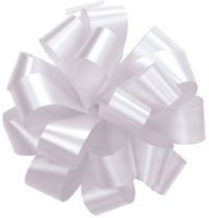 Pom Pom - Pull String Bows 5 Inch White Pkg/10