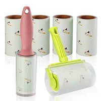 Livememory Lint Roller for Pet Hair Clothes Animal Car with 2 Lint Rollers Brush & 4 Refills - 60 Sheet/Roll - 360 Sheets Total