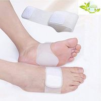 Foot Arch Support Shoe Insert Arch Support Soft Silicone Clear Reusable Plantar Fasciitis Sleeve Pair for Everyone- Message - Foot Compression Wrap - Aids High, Fallen Arch, Foot Heel Pain (2 Piece)