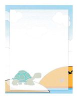 Kids Turtle Stationery Printer Paper 26 Sheets