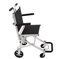 Wheelchairs Wheelchair Elderly Wheelchair Small Trolley Aluminum Alloy Wheelchair Foldable Wheelchair Can Bear 100 kg (Color : Black, Size : 944973cm)