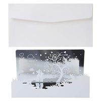 Creative Greeting Card Birthday Chinese New Year Mirror Dream Thanksgiving Day Cards with Envelope Greeting Card Christmas Present Gift