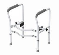 SHOP YJXA Toilets Frame/Free Punch/Elderly/Maternity/Disabled Bathroom Safety handrail Height Adjustable Width Bathtub Rails (Color : Gray)