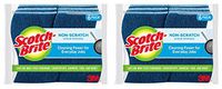 Scotch-Brite Non-Scratch Scrub Sponge, Cleaning Power for Everyday Jobs, 6 Scrub Sponges, 2 Pack