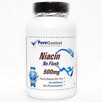 No Flush Niacin 500mg // 100 Capsules // Pure // by PureControl Supplements
