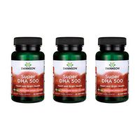 Swanson Super Dha 500 from Food-Grade Calamari 500 mg 30 Sgels 3 Pack