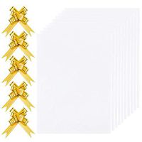 50 Pack Clear Cellophane Bags, Gift Bag Twist Ties for Christmas Party Favours Wrapping Sweets Cupcakes