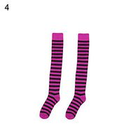 wsloftyGYd Fashion Over-Knee Rainbow Stripe Women's Party Prom Stocking Long High Socks