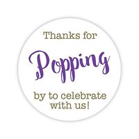 36ct, Thanks for Popping by Stickers, Thanks for Celebrating with Us Stickers (#381-C-BPL)