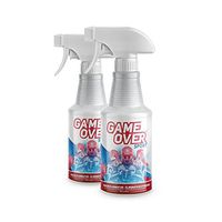 2 Pack : Biotech Odor Eliminator Spray - 2 x 500 ml - for Smelly Feet, Shoes, Clothes, Sport Equipment by Game Over