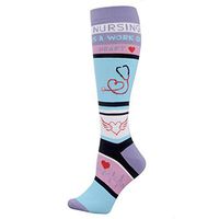 Valencia Med Nurse Medical Compression Sock, Nursing is a Work of Heart