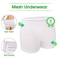 Mesh Underwear Postpartum Disposable Hospital Mesh Panties Briefs for Post C-Section, Maternity Briefs - Washable | Soft,Stretchy,High Waist Mesh Postpartum Underwear Women (XXL)