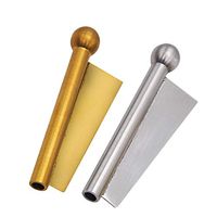 Fivtyily 2 Pack Sniffer Snorter Straw Portable Metal Bullet Snorter Nasal Straw Tube (Random Color)