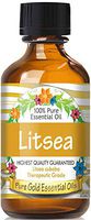 Pure Gold Litsea Essential Oil, 100% Natural & Undiluted, 60ml
