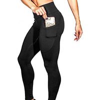 XGUMAOI New Women's 2019 Simple Style Solid Color Workout Athletic Fitness Sports Gym Running Yoga Pants Trousers (S, Black)