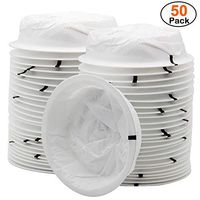 ATDAWN 50 Pack Emesis Bag, Disposable Vomit Bags, Aircraft & Car Sickness Bag, Nausea Bags for Travel Motion Sickness (White)