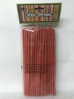 Halloween Flexible Straws 50pk Orange