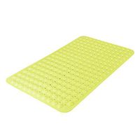 Guerbrilla Anti Slip Bath Mat, Bath & Shower Mat ,Grip Suction Cups Antibacterial 100% PVC, Clean,Safe, Anti-bacterial, Machine-washable, Superior Grip & Drainage, Vinyl Bath Mat, 28x14in (Green)
