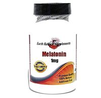 Melatonin 1mg * 200 Capsules 100% Natural - by EarhNaturalSupplements