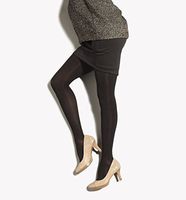 Preggers by Therafirm Maternity Support Pantyhose - 15-20mmHg Mild Compression Nylons (Black, Small Short)