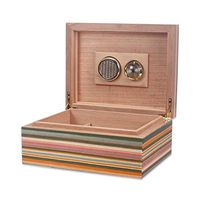 Smoking Set/Cigar Humidors Can Accommodate 30 Cigar Belts with Humidifier and Hygrometer Imported Cedar Wood Lining Thickened Sealed Cigar Humidors Cigarette Box Large Capacity Men's Gift Box