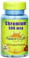 Nature's Life Chromium Picolinate Capsules, 500 Mcg, 100 Count