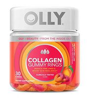 Olly Collagen Gummy Rings! 30 Gummies Peach Peach Bellini Flavor! Formulated with Bioactive Collagen Peptides! Reduce Fine Lines and Boost Skin Resilience! Choose Your Pack! (1 Pack)
