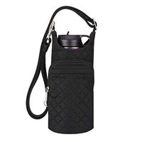 Travelon: Boho Water Bottle Tote Pouch - Black