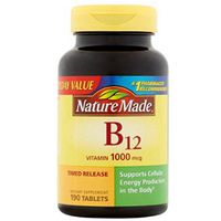 Nature Made Nature Made Vitamin B-12, 75 tabs 1000 mcg(Pack of 3)