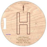 Comfort House Drone Landing Pad - Personalized Drone Landing Pad Custom Engraved with Your Message - # P2475 Standard Wood Version