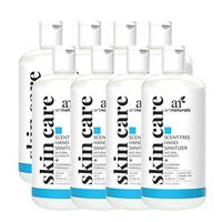 Artnaturals Hand Sanitizer Gel Alcohol Based (8 Pack x 8 Fl Oz / 220ml) Infused with Jojoba Oil, Alovera Gel & Vitamin E - Unscented Fragrance Free Sanitize