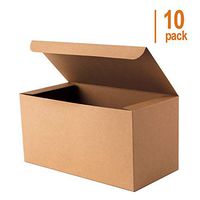 Giftol Kraft Gift Box 10 Pack 9 x 4.5 x 4.5 Inches Fold Box Paper Gift Box Bridesmaids Proposal Box for Bridal Birthday Party Christmas