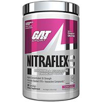 GAT Sport NITRAFLEX + C, Testosterone Boosting Powder with Creatine, Increases Blood Flow, Builds Muscle Mass, Boosts Strength and Energy, Improves Exercise Performance (Cotton Candy, 30 Servings)