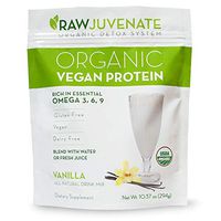 RAWJUVENATE Organic Keto-Friendly Plant Protein, Vanilla, 10.37 oz