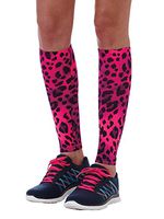 A.M.P.S. 35301 Unisex Printed Calf Compression Sleeve Pink Cheetah XL