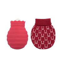Warm Water Bag,Classic Rubber Hot Water Bottle with Knit Cover#H