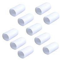 ULTNICE 10pcs Silicone Toe Sleeve Gel Toe Protector Cap Cover for Corn Callus Blisters Pain Relief Size S (White)