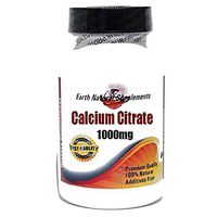 Calcium Citrate 1000mg * 100 Caps 100% Natural - by EarhNaturalSupplements