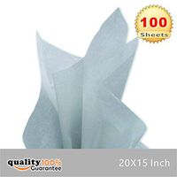 PMLAND Premium Quality Gift Wrapping Paper - White - 15 Inches X 20 Inches 100 Sheets