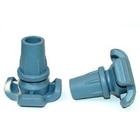 Crutch Tips 360 Degree Swing Large Replacement, Non Slip Anti Skid Durable High-performance Pole Cane Pad, 7/8 Inch (Gray Color)