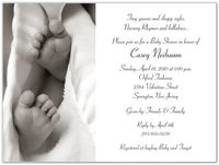 Baby Toes Baby Shower Invitations - Set of 20