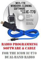 Icom IC-T70 Two-Way Radio Programming Software & Cable Kit