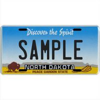 Custom Personalized Metal License Plate Your Name Your State - Choose from All 50 States (North Dakota, 6" x 12" Super Thick (.045"))
